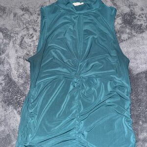 Meraki Teal Sleeveless Tank Top